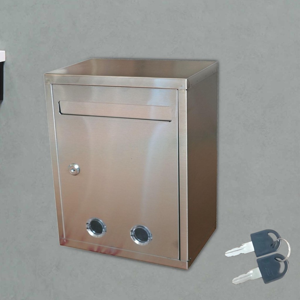 

Suggestion Box with 2 Keys Ballot Comment Box for Fundraising Tip Jar Voting