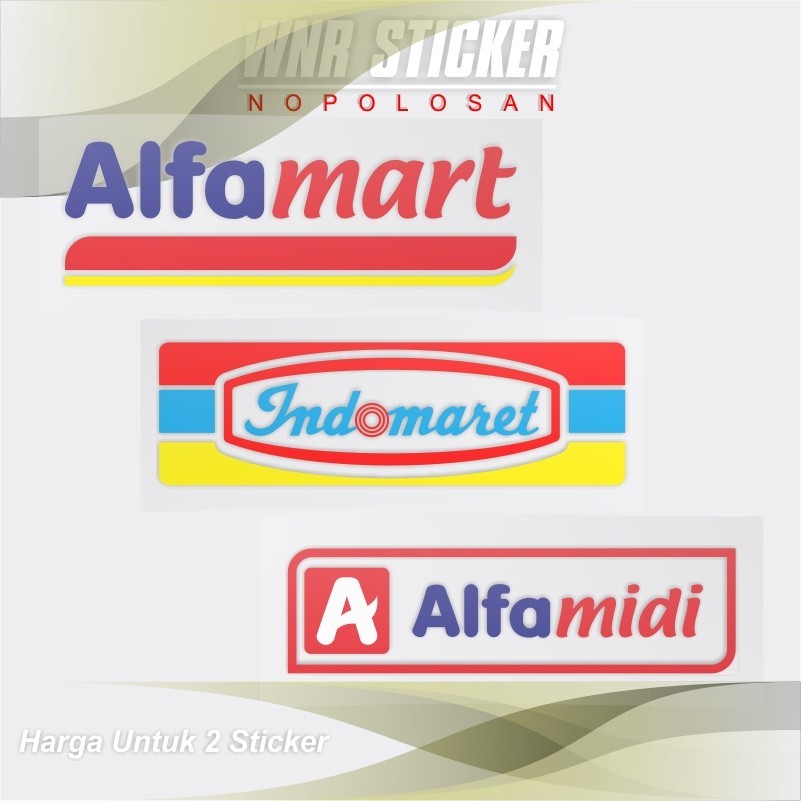 

cutting sticker alfamart indomaret affamidi sticker retail ukuran 30 cm