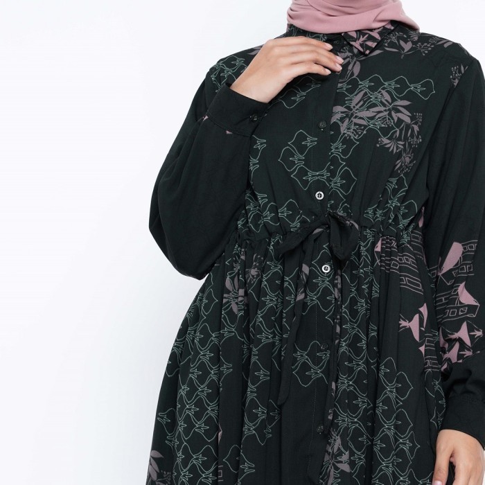 promo ✨ -ZM Zaskia Mecca - Hagia Emerald Dress Jelita Indonesia Edisi Palembang - S