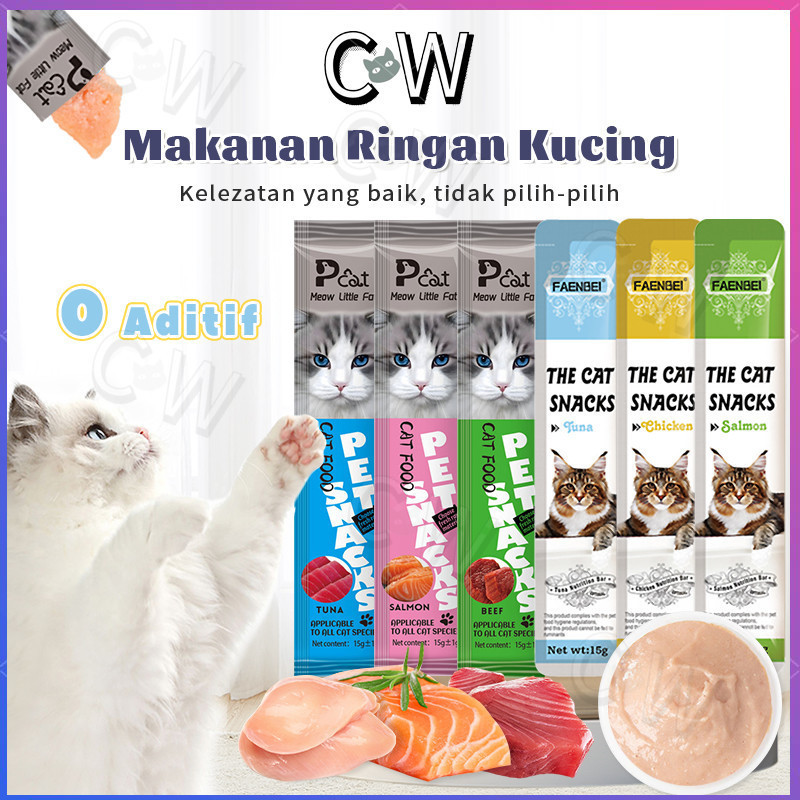Snack Kucing Makanan Basah Kucing Cemilan Kucing Penggemuk Makanan kucing Creamy Snack