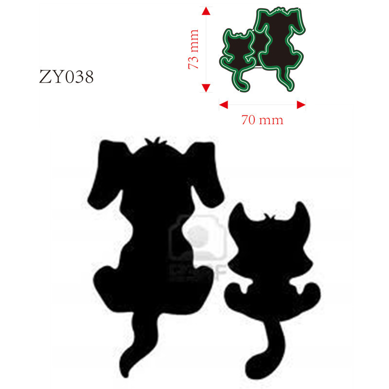 

Metal Cutting Dies animal cat and dog Decoration Scrapbook Paper Craft Knife Mould Blade Punch Stencils