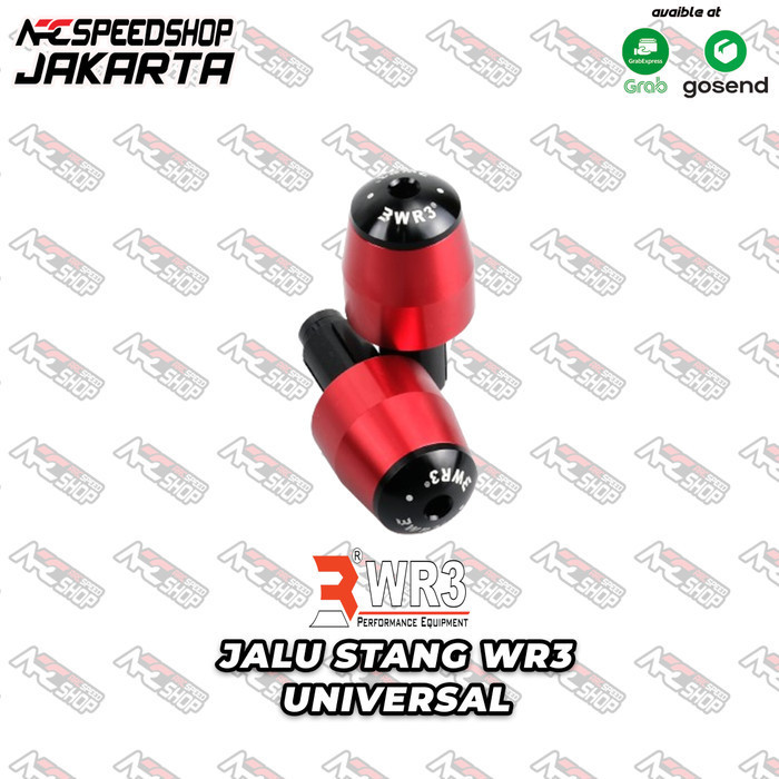 Jalu Stang Bar End WR3 UNIVERSAL PCX NMAX XMAX AEROX VARIO - Red