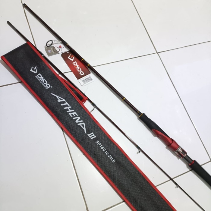 Joran Pancing DAIDO ATHENA III CARBON SOLID Terbaru - sahabat fishing - 180, 12Kg