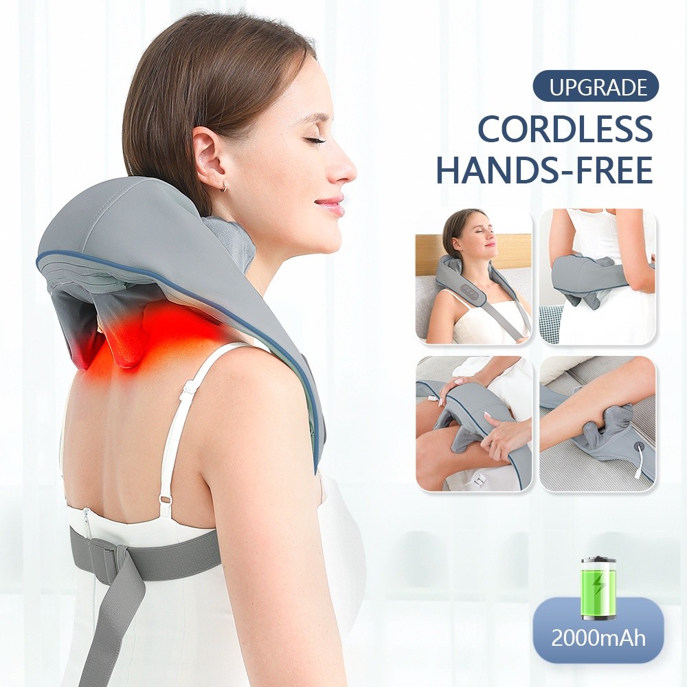 Foreverlily Upgrade Your Relaxation Routine with Forever Trapezius Massager - 3D Massage Heads and H