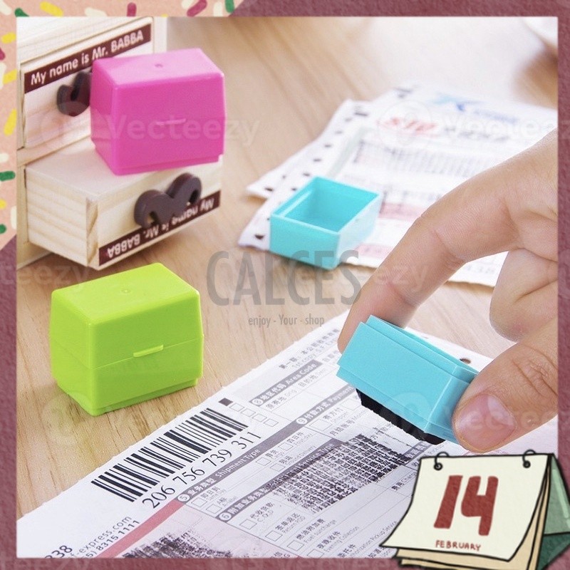 

Stamp Roller / Stempel Untuk Menyembunyikan Data Diri / Resi Unboxing / Confidential Kekinian