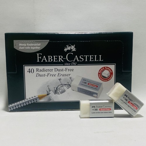 

D3W! Penghapus Pensil Faber Castell Kecil Hitam Putih - 1 box isi 40 pcs