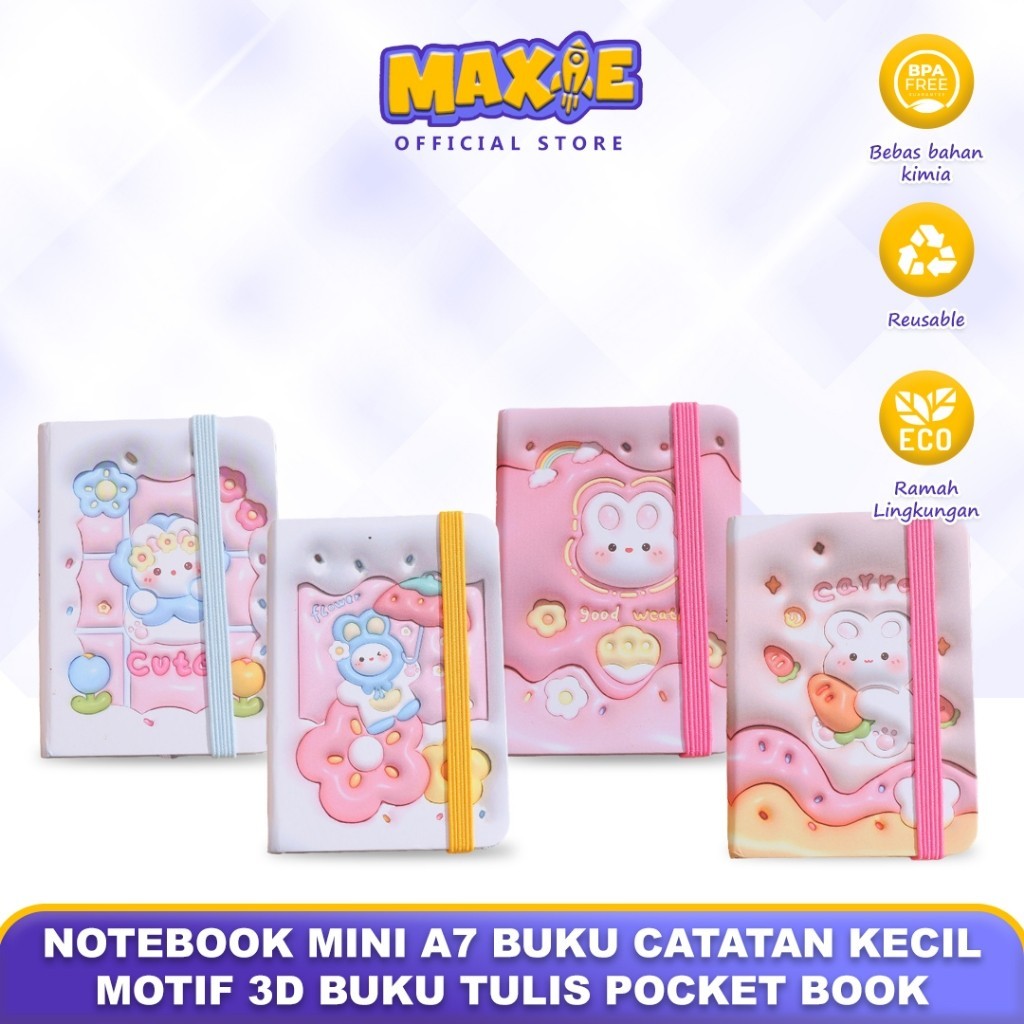 

NOTEBOOK MINI A7 BUKU CATATAN KECIL MOTIF 3D BUKU TULIS POCKET BOOK
