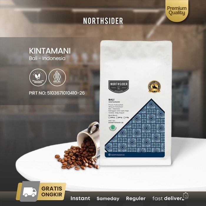 

Roux Northsider Kopi Arabika Bali Kintamani fully-washed Coffee 500g - BIJI KOPI