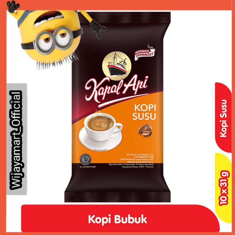 

Kapal Api Instan Kopi Susu 10 x 31 g