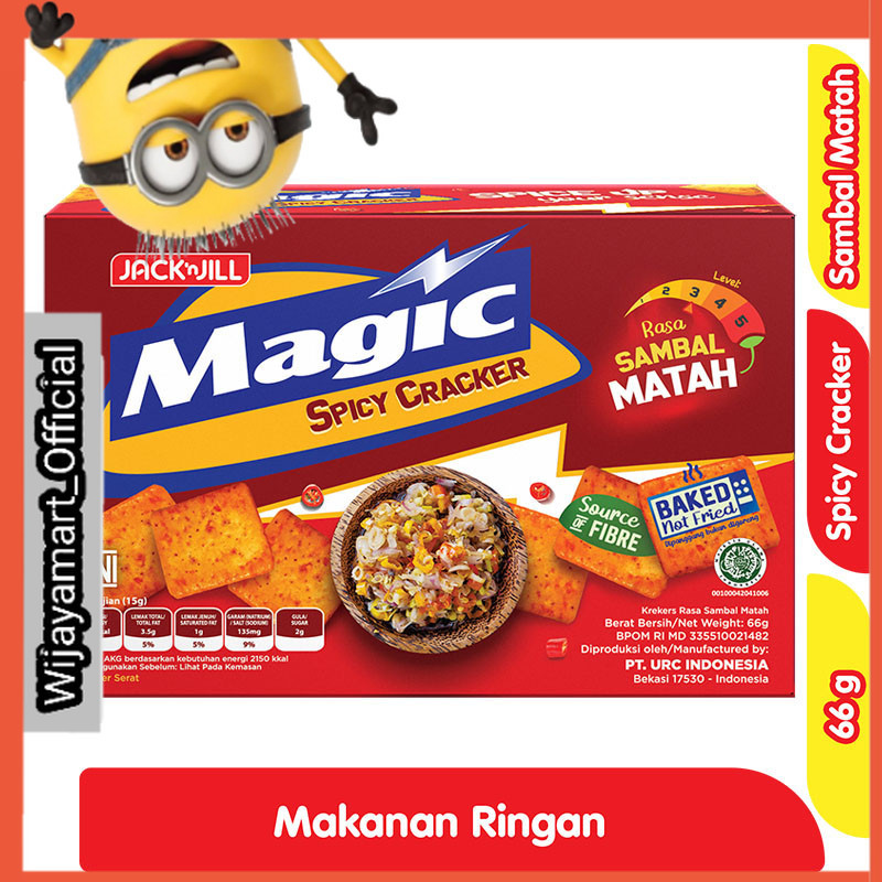 

Jack 'n Jill Magic Crackers Pedas Rasa Sambal Matah 66 g