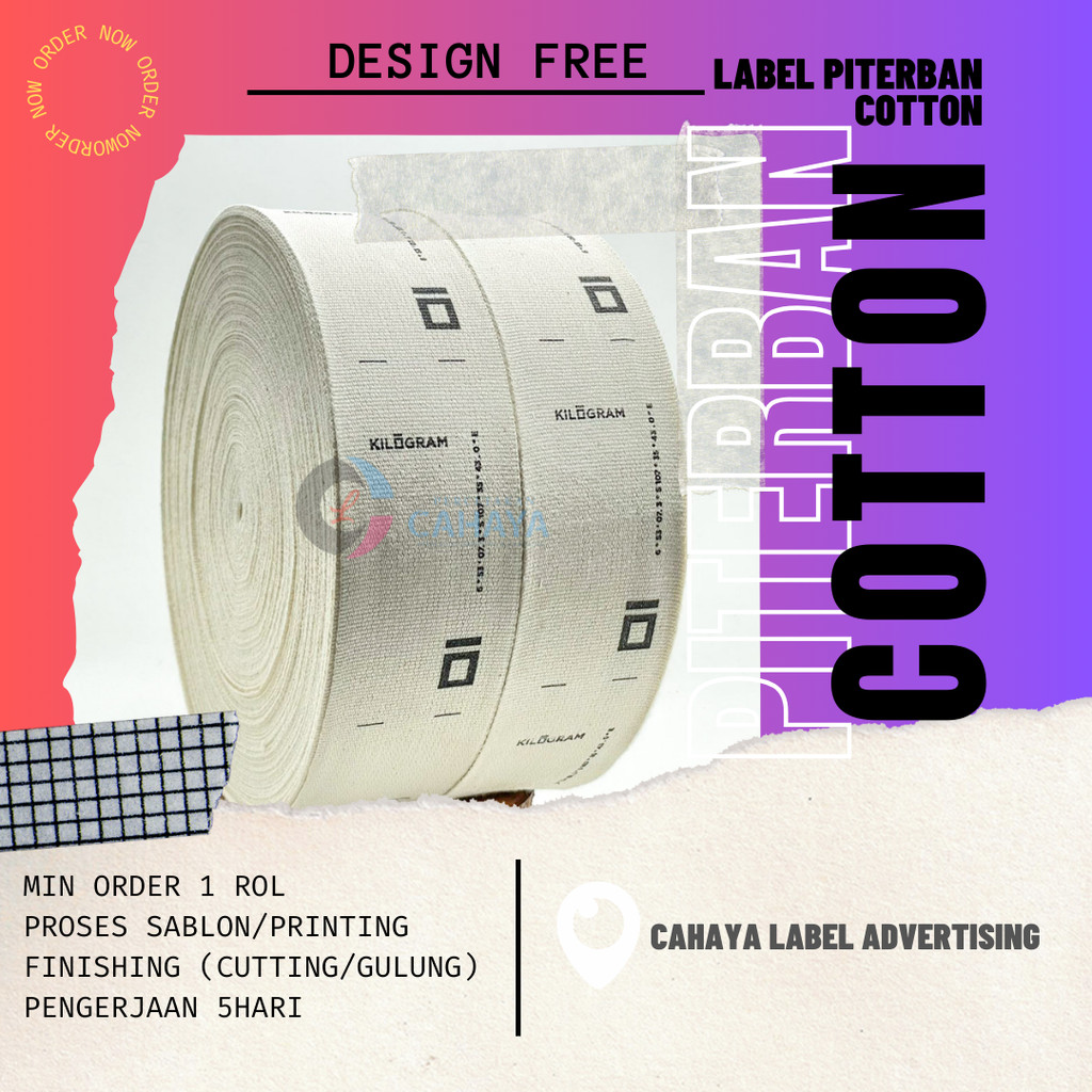 

Label Piterban Cream / Proses Sablon (48 meter)