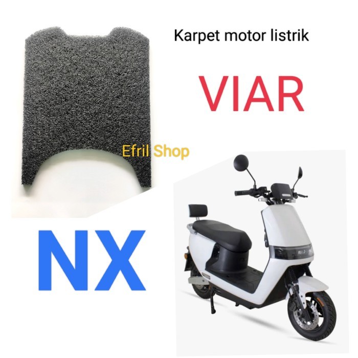 Karpet sepeda motor listrik Viar NX  - Hitam