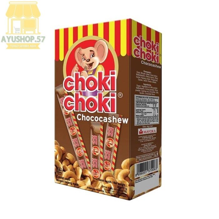 

Choki-Choki Pasta Chococashew Coklat [10g/ 20 stik/ pak] - AYUSHOP57