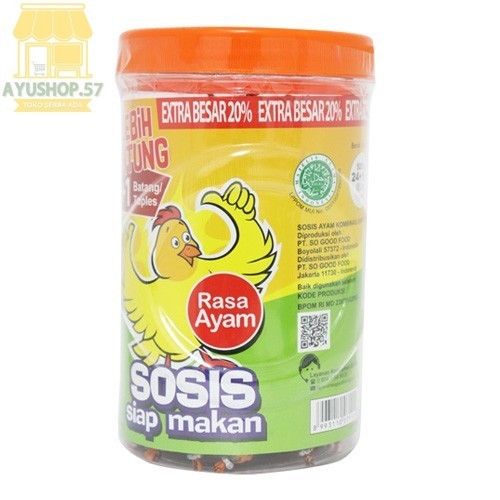 

So Nice sosis siap makan [24 pcs/ Toples] - Ayam - AYUSHOP57