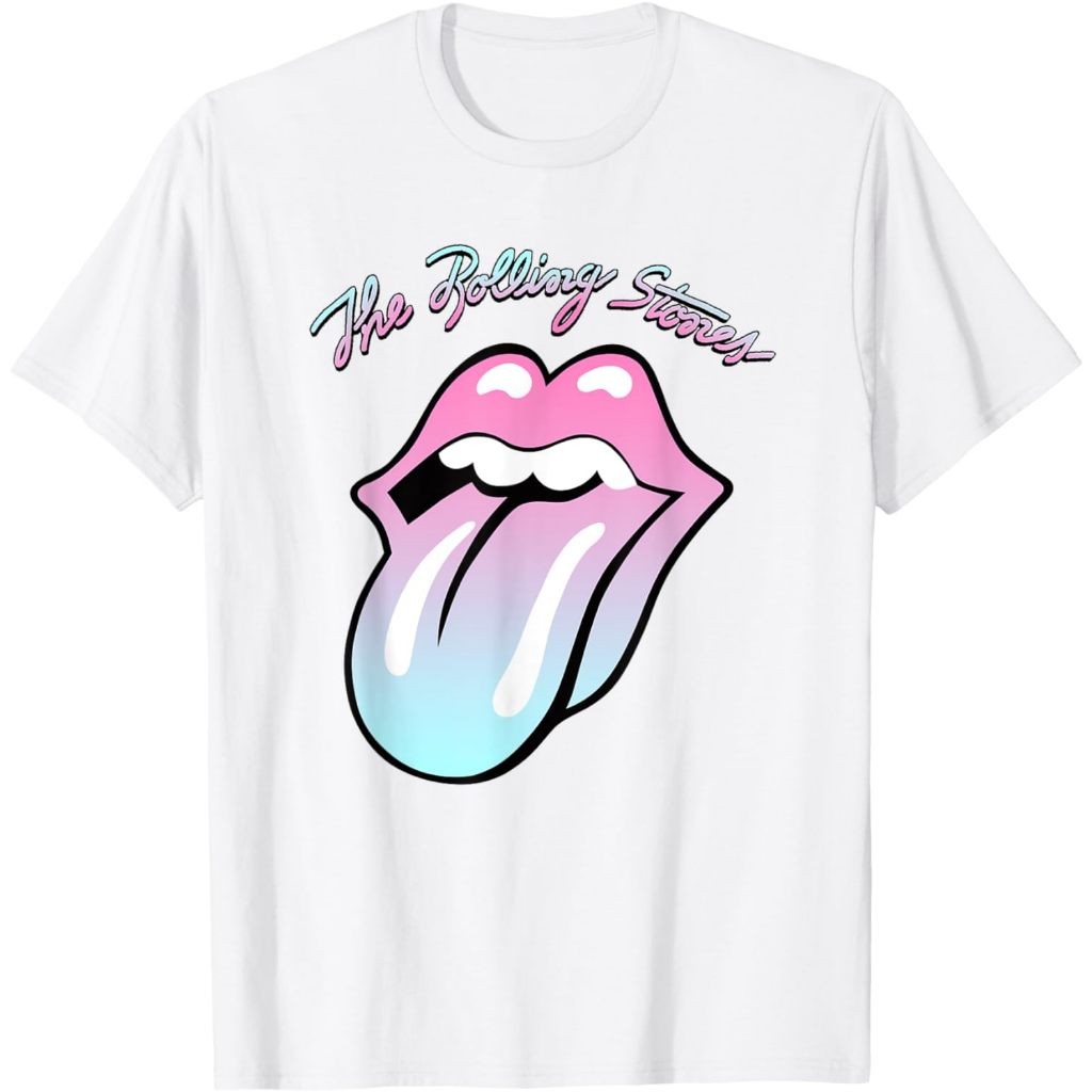 Baju Kaos Official Rolling Stones Gradient Tongue T-Shirt