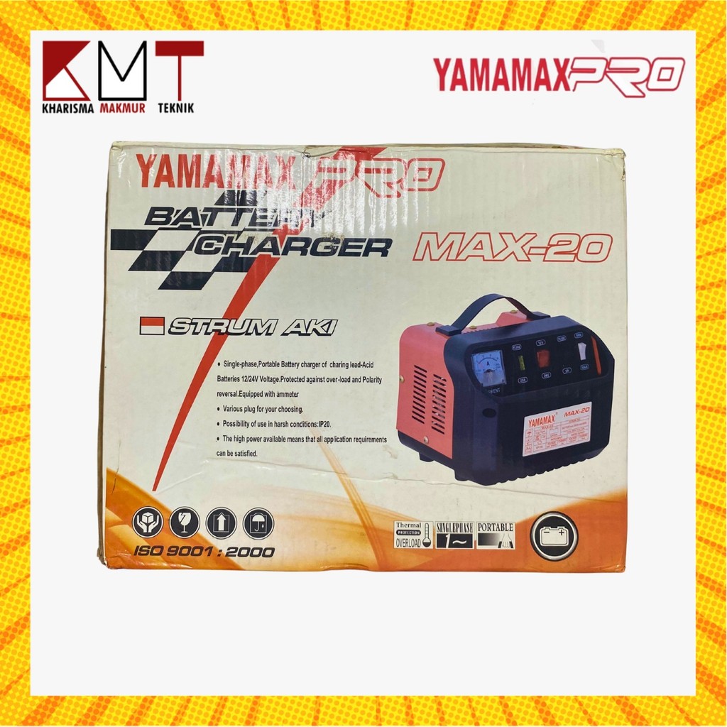 BATERAI CHARGER / SETRUM AKI / SETRUM ACCU MAX- 20 12V YAMAMAX-PRO