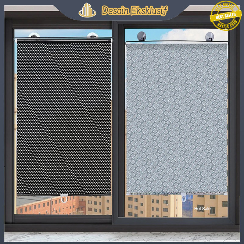 Tirai Ringan Tirai Peneduh Tirai Pelindung UV Tirai Pelindung Panas Dan Matahari Tirai Rol Kaca Peli