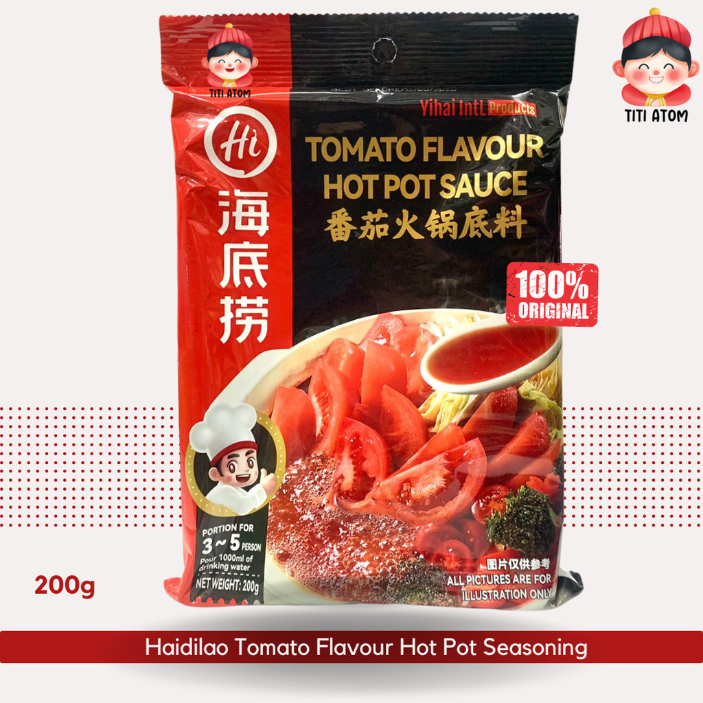 

Haidilao Hai Di Lao Tomato Flavour Hot Pot Sauce Bumbu Instant Tomat Malaysia 200g