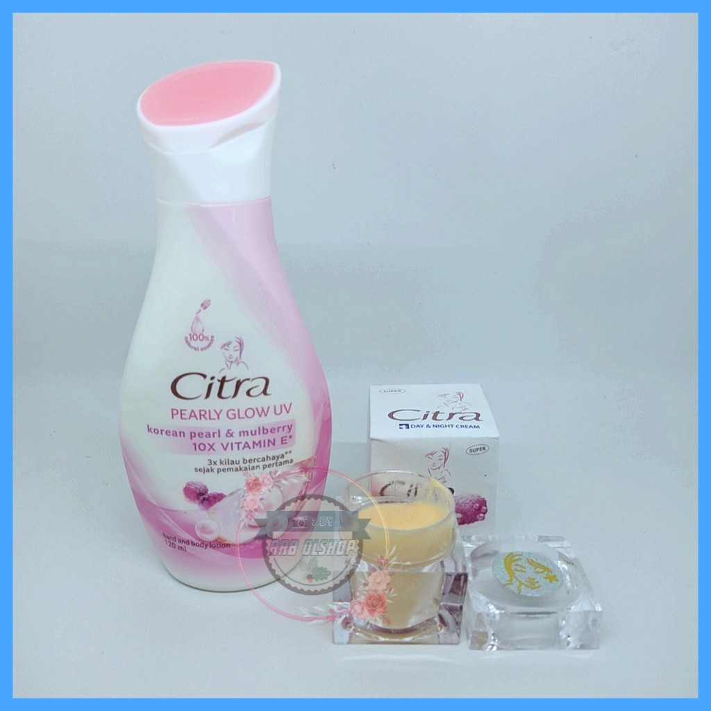 Bentala Kosmetik  _ Paket 2 IN 1 CITRA - CITRA BODY LOTION PEARLY UV 120ml Dan Cream Citra Day & Nig