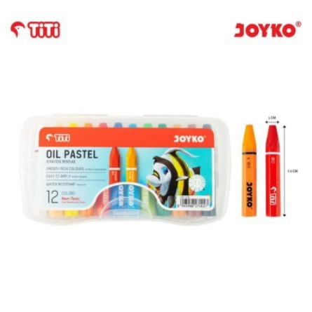 

[KIRIMHARIINI] - Crayon Oil Pastel Titi 12 Warna