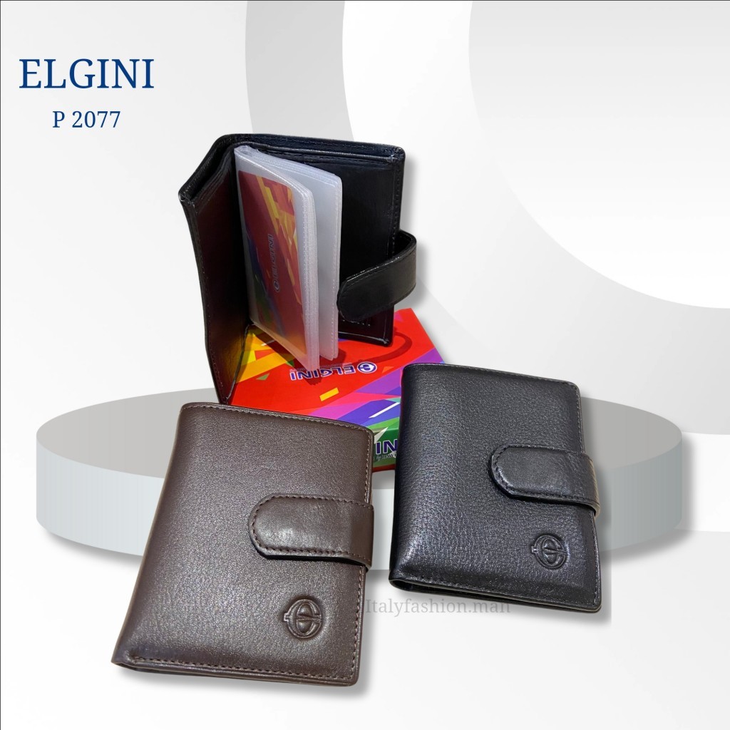 ELGINI Wallet/Dompet Kulit Pria Original 2077