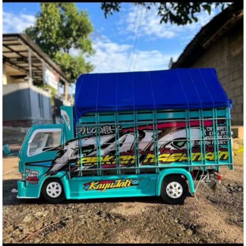 MINIATUR TRUK OLENG KAYU ASLI MAINAN ANAK-ANAK KEKINIAN TRUK OLENG MOBIL OLENG DAN FULL VARIASI