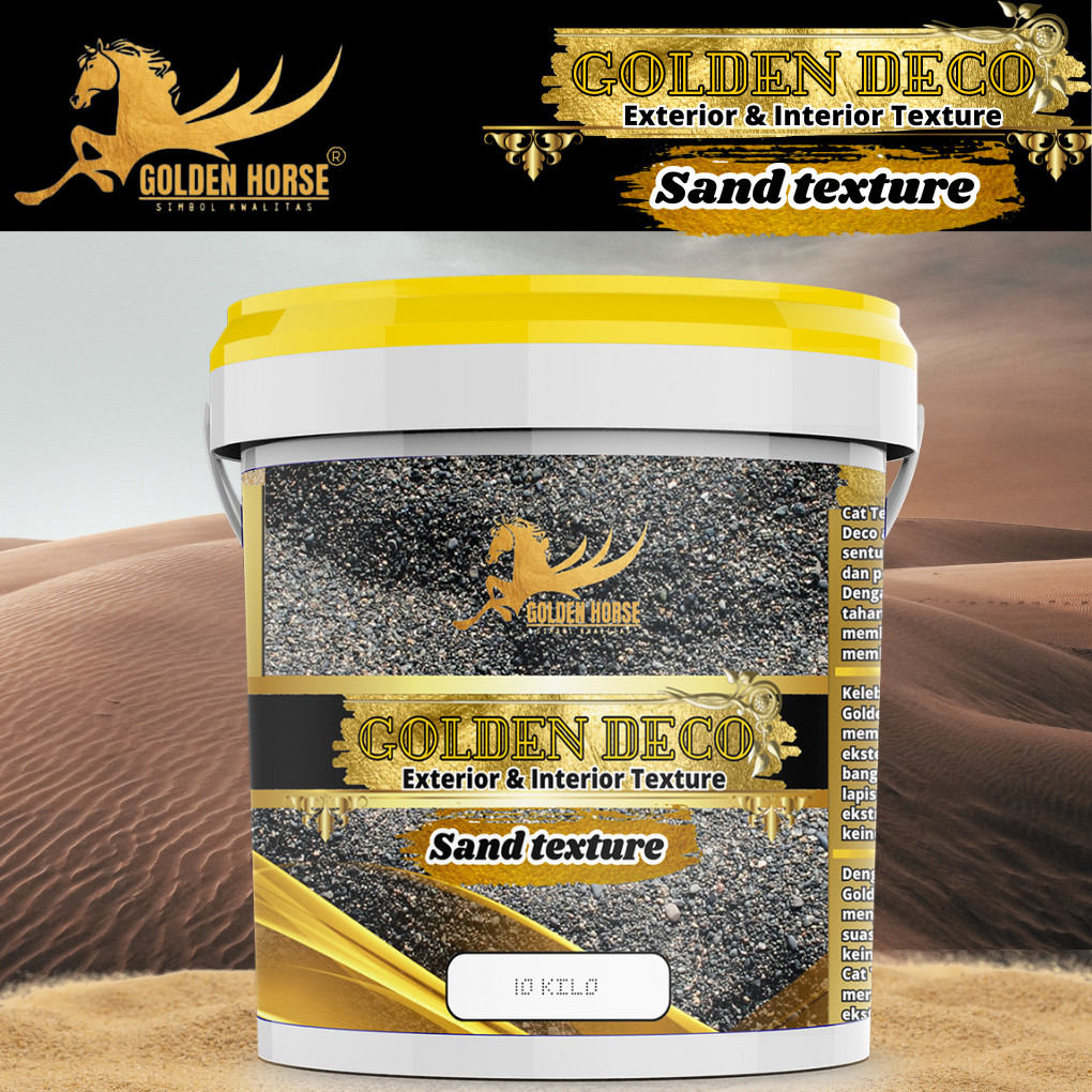 Cat Dinding Sand texture Golden Deco 10 kg - Golden horse