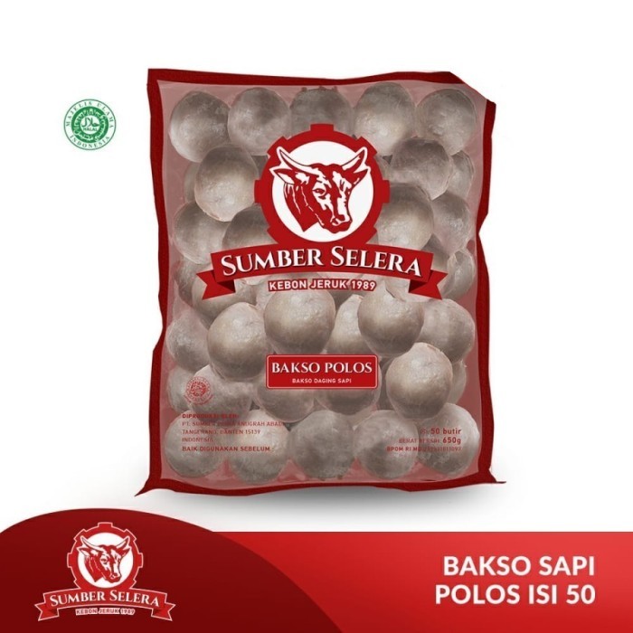 

BAKSO SAPI SB SERBAGUNA SUMBER SELERA 650GR BASO ISI 50 PCS HALAL - POLOS 50PCS