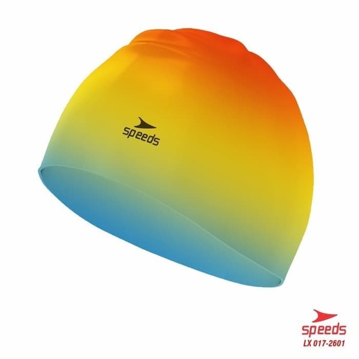 

Topi renang dewasa Anti air Swim Cap Silicone Elastis Speeds 2601 - Biru