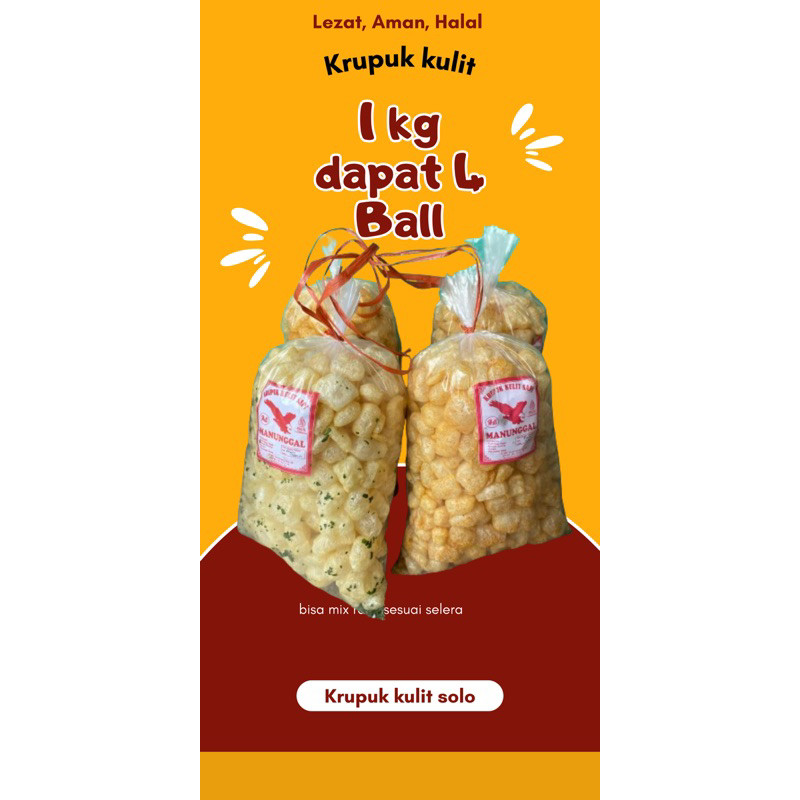

Krupuk kulit sapi asli 1 Kg / dorokdok guling varian rasa termurah dan terlaris