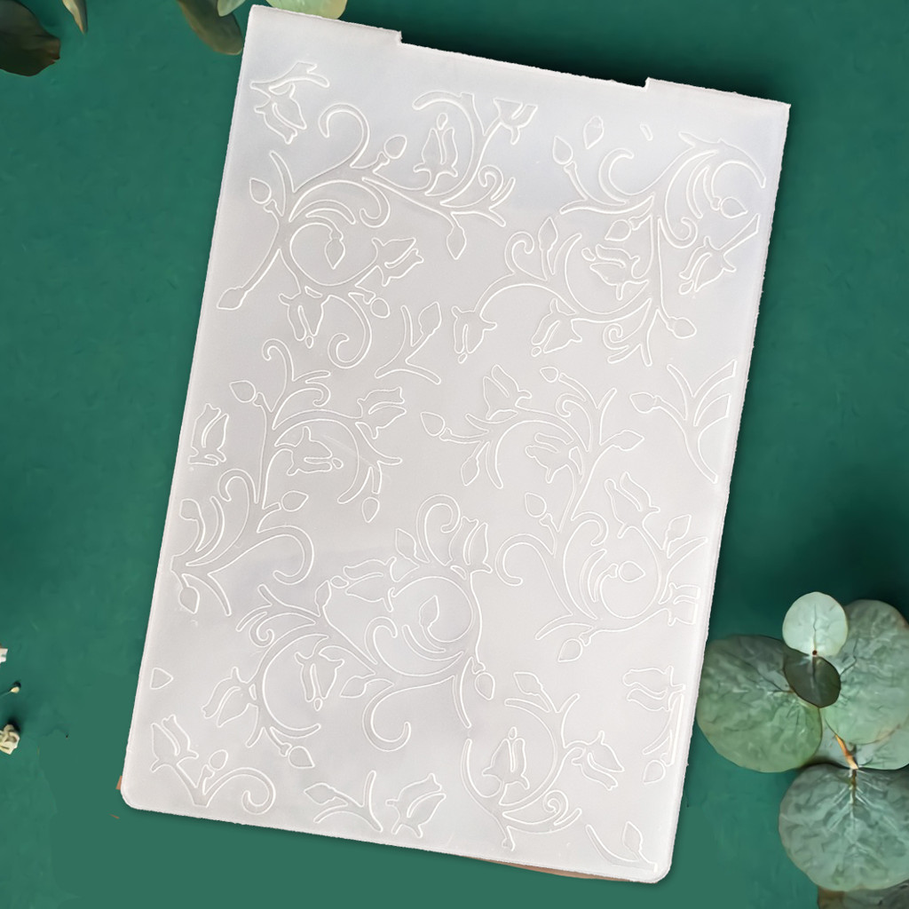 

Vintage Pattern Embossing Folder Transparent Plastic Plates Design For DIY Paper Card Decoration Scrapbooking