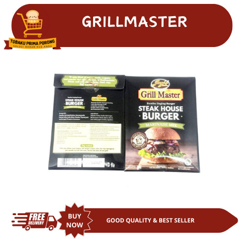 

GRILLMASTER STEAKHOUSE BURGER - bumbu instan - bumbu daging burger kemasan 30 gram