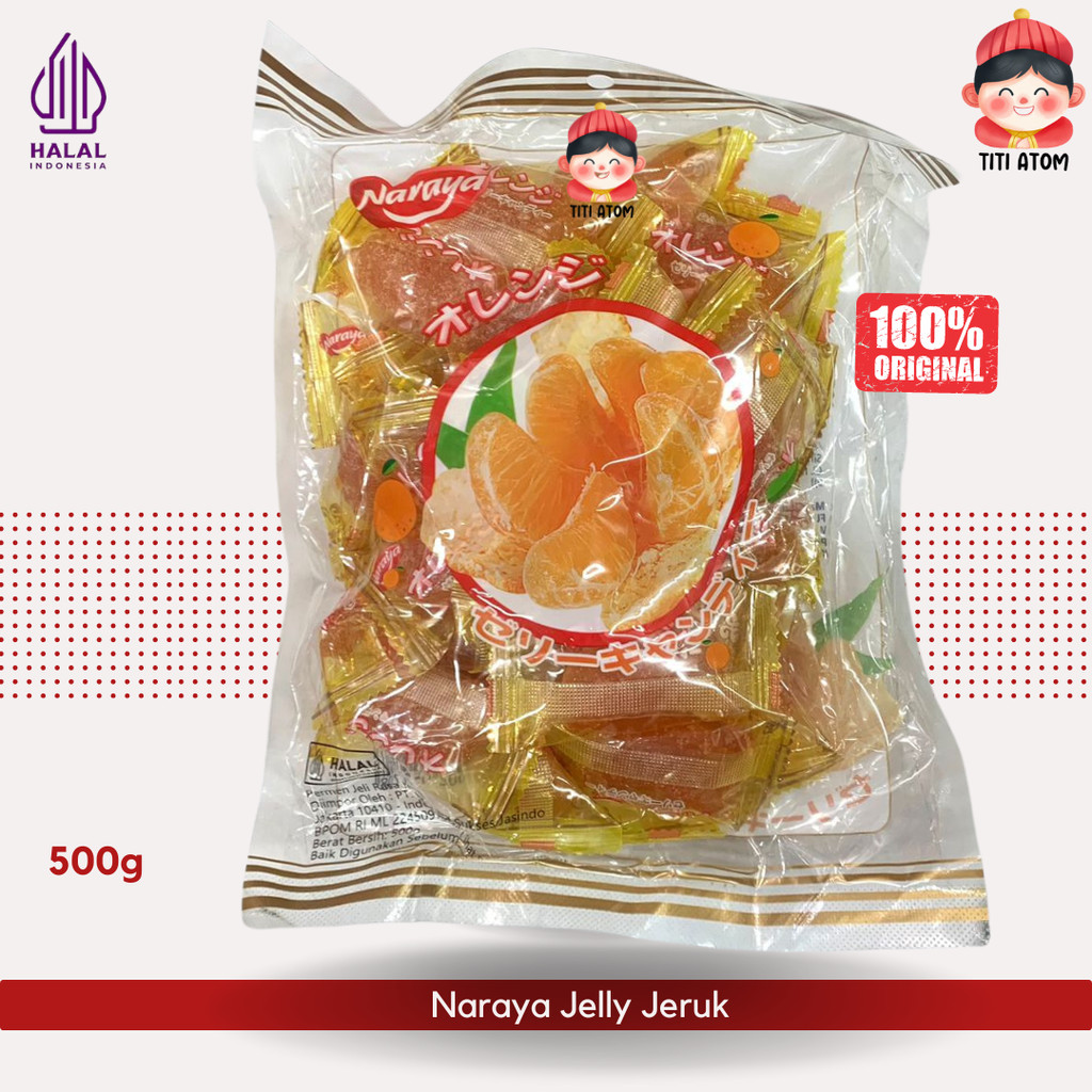 

Naraya Jelly Buah Permen Lunak Jeruk Imlek Sincia 500g