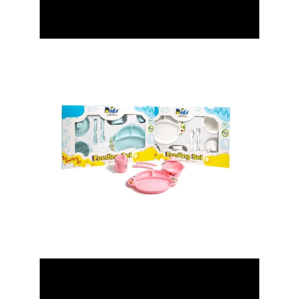 ACEH.NBL Peralatan makan bayi Dodo / feeding set Dodo  Gift set Baby born Dodo SET 002 LARGE
