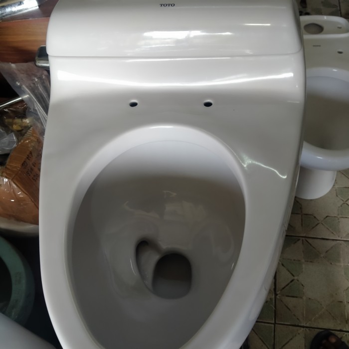 closet duduk l toilet toto l c 436 l warna abu abu