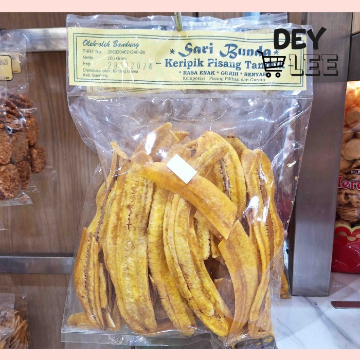 

Keripik Pisang Tanduk Sari Bunda 200g Cemilan Snack Oleh-Oleh Bandung