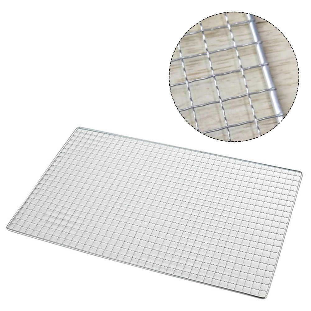 

1pcs BBQ Grate Mesh Barbecue Grill Grid Net Stainless Steel Japanese Korean For Kitchen Cooking Supplies Oudoor Picnic Tools