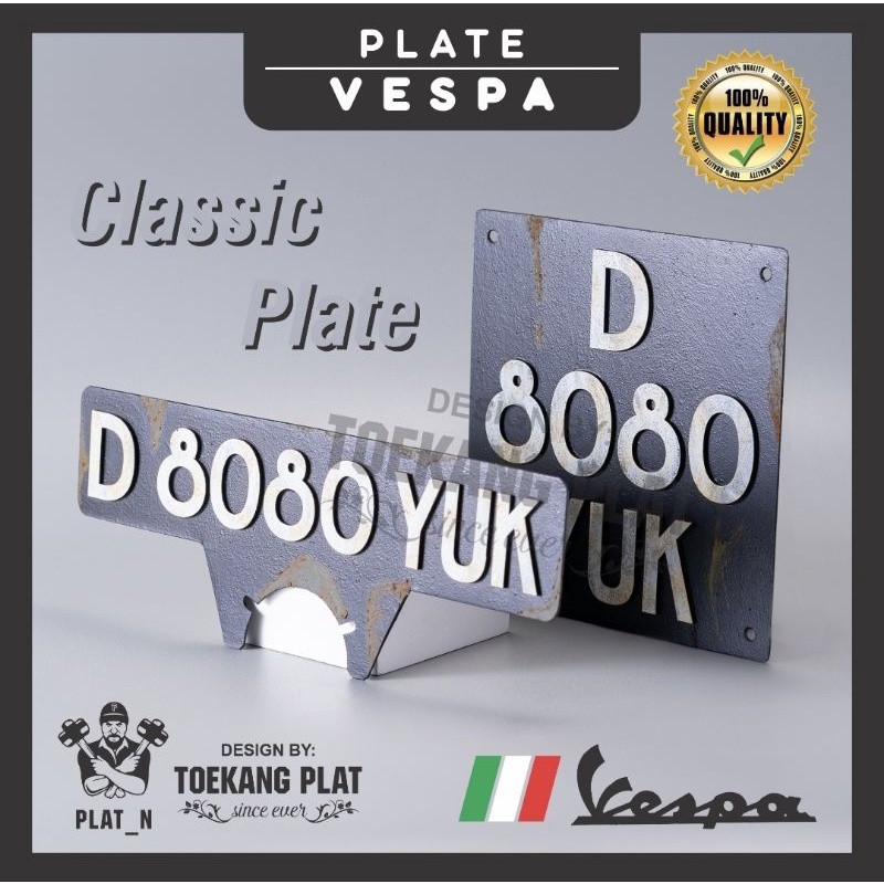 AS56RT PLAT VESPA JADUL LAMA LAWAS