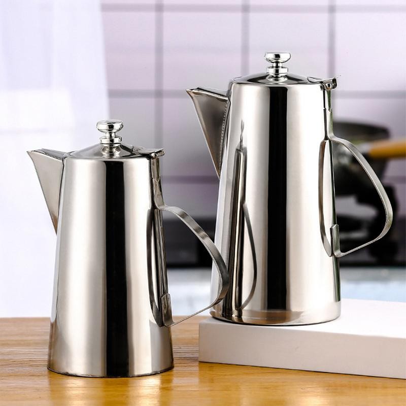 Stainless Steel Coffee Pot Juice Beverage Jar Water Piter Cold Water Kettle Juice Jug Tea Jug Bevera