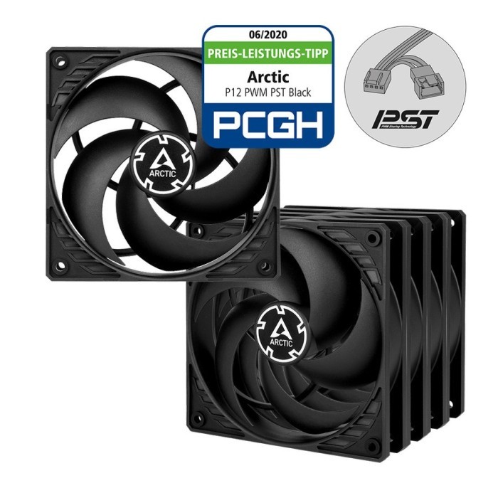 ARCTIC P12 PWM PST PACK OF 5 VALUE PACK - 120mm Fan
