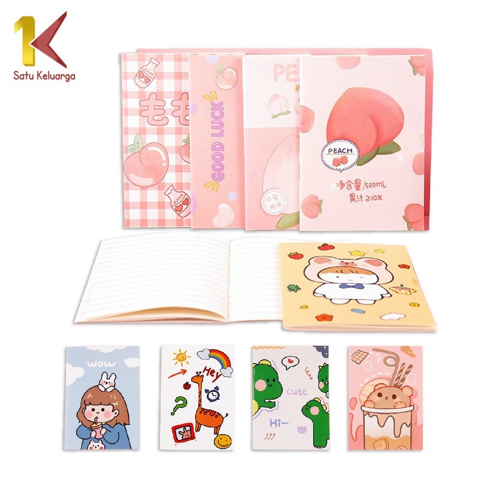

Satu Keluarga Buku Tulis Mini Notebook A25 Buku Catatan Cartoon Mini Book Lucu Buku Tulis Memo Kecil
