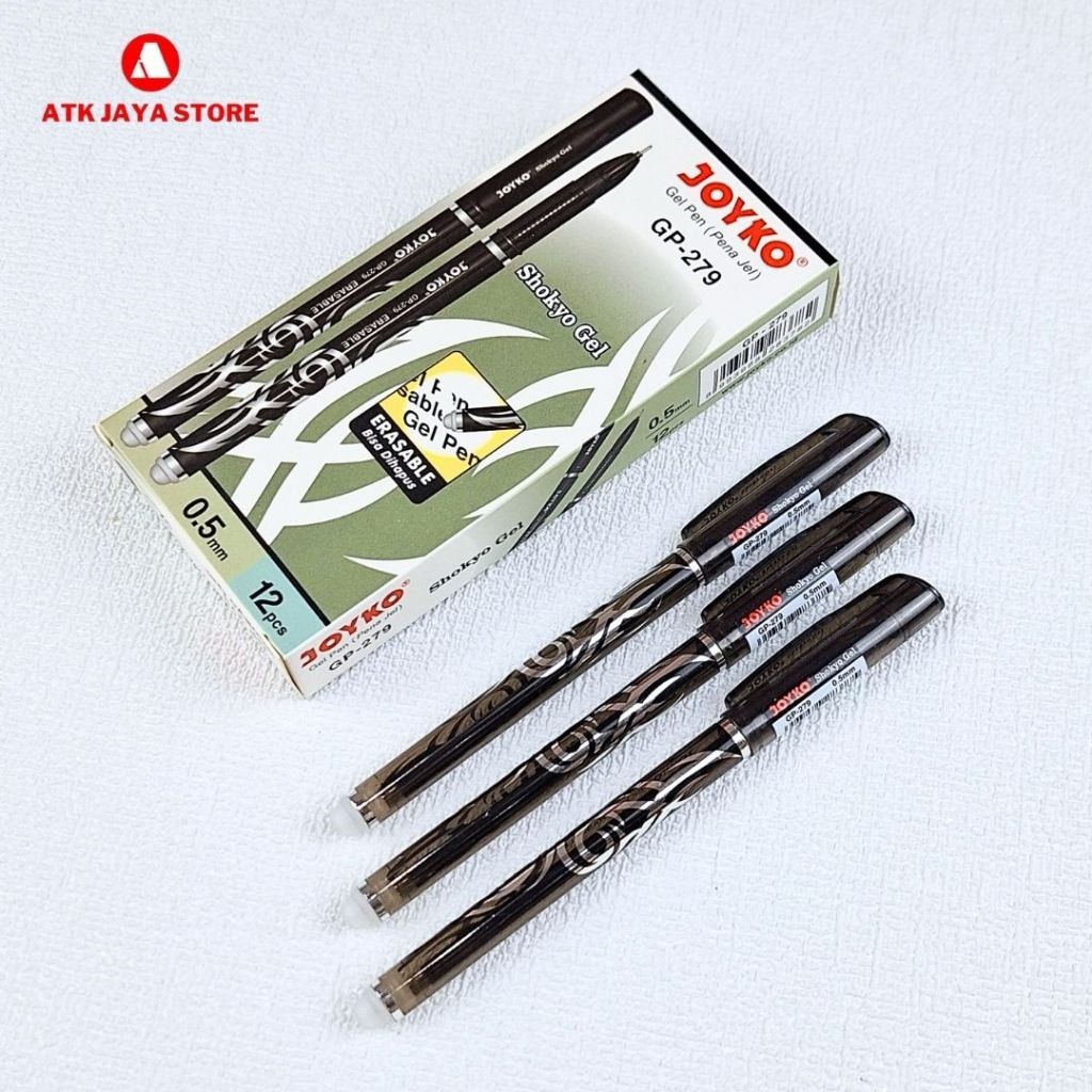 

Pulpen Gel HITAM Joyko GPC 279 ERASEABLE / Bisa dihapus