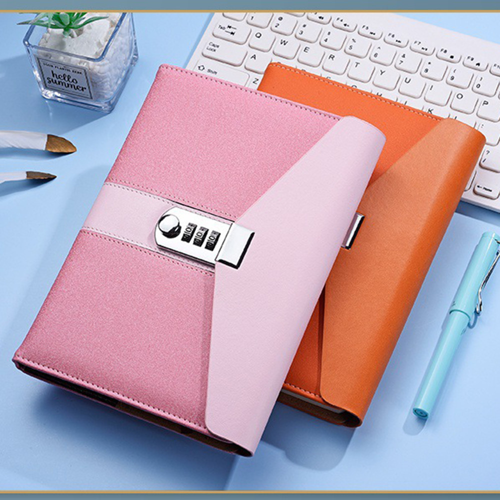 

200 Pages Notebook Password Book Secret Diary Password Lock Notebook Notepad School Office Stationery Supplies Children Gifts