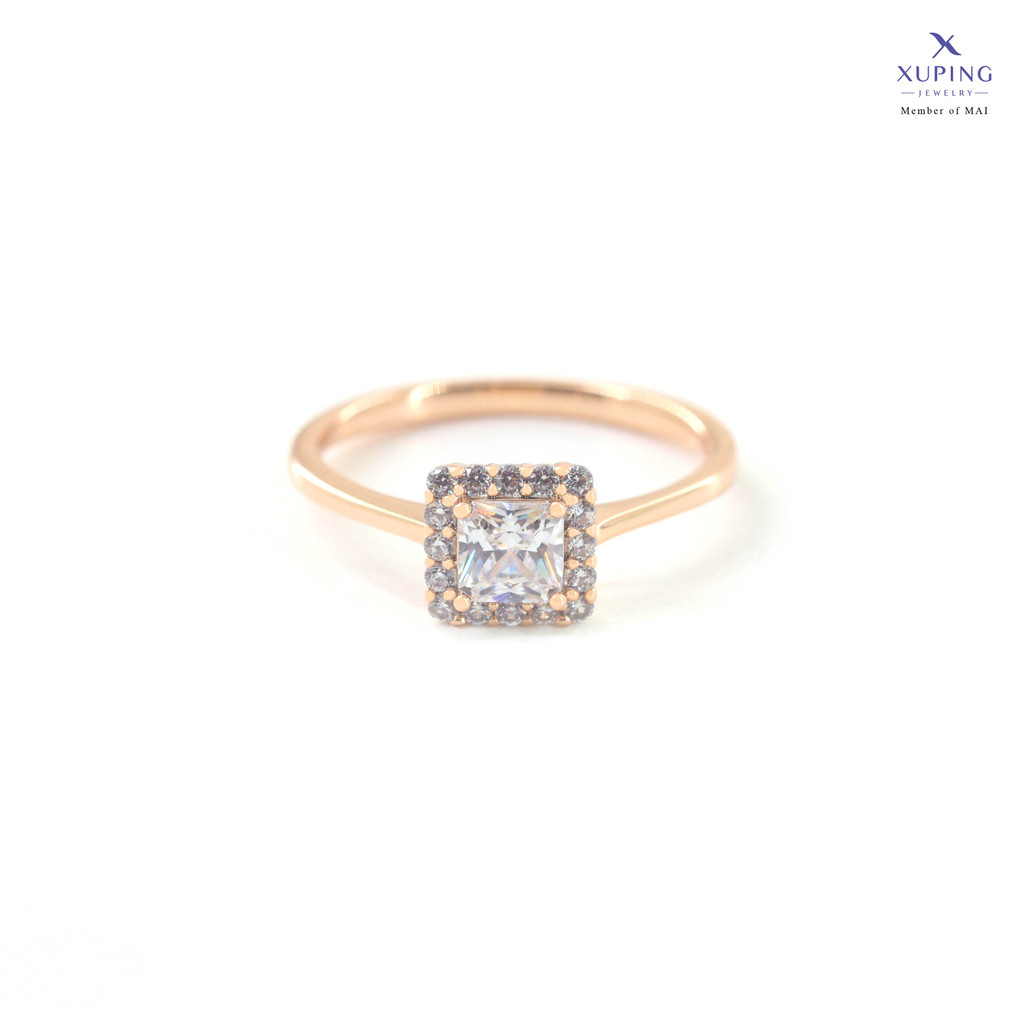 Xuping Cincin Emas Mata Gemma Kotak Baris 0121240683