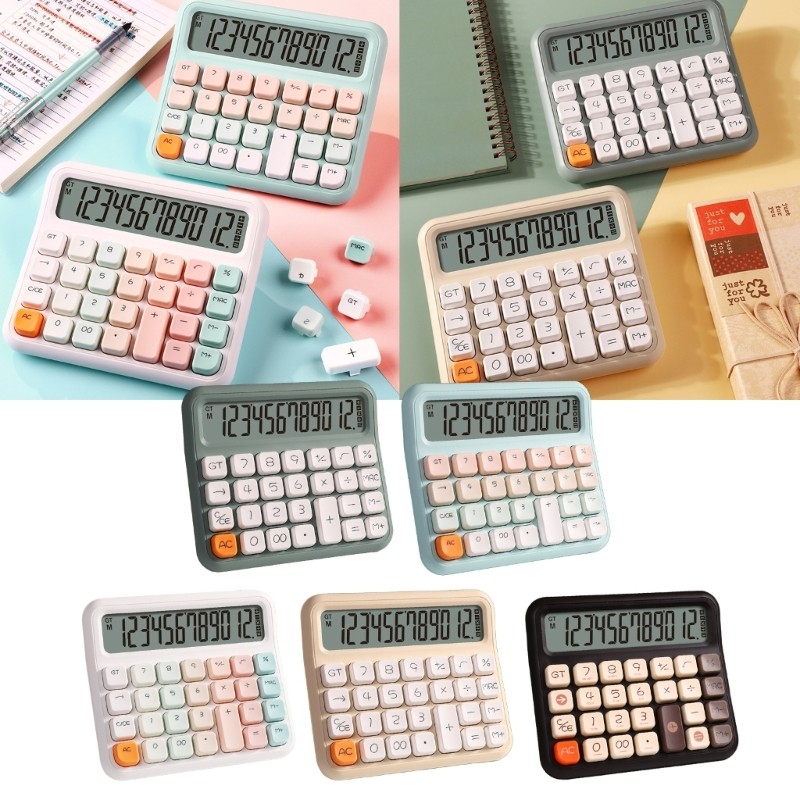 

Desk Calculator 12 Digit Large Buttons Display Comfortable Button Handheld Calculator Small Pocket Calculator