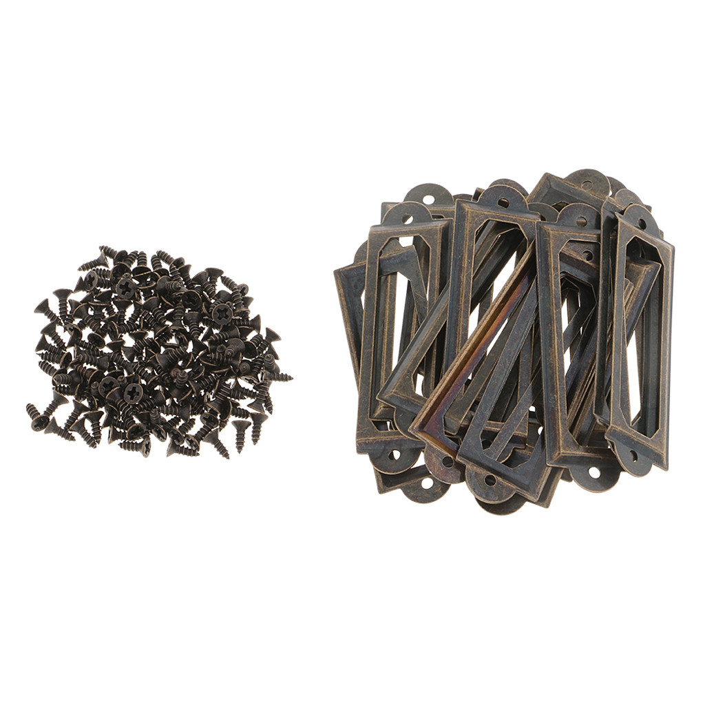 

20 Sets Metal Label Holder Filing Cabinet Label Holders Name Tag Card Holder Frames With Screws