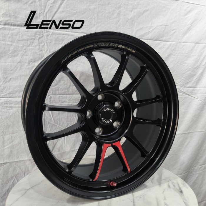 Velg Lenso 96M 18x8.5 5H 114.3 et+35 warna Satin Black Ring 18 R18 lebar 8.5 inci lobang 5 Mobil Inn
