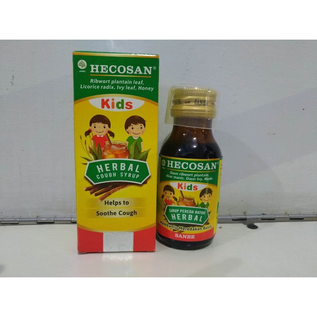 hecosan Hekosan kids herbal syrup 60 ml sirup pereda batuk & sakit tenggorok ANAK SANBE