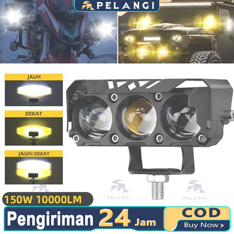 Lampu Tembak Sorot LED Laser 2 Mata/Lampu Sorot Led/Lampu Tembak SQL 2 Mata Polos Super Terang/Lampu
