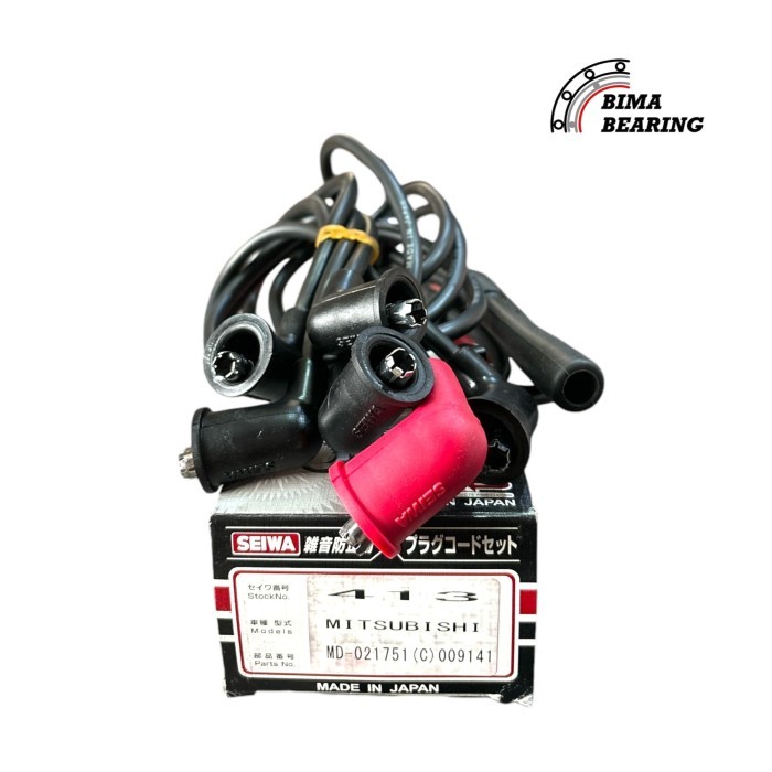 Kabel Busi L300 Kuda Bensin 1.6 Lancer Sl Vantren Vantrend Mr90 413 Seiwa JAPAN Cable Cord  Ori